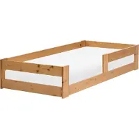 Beliani PRIMELLES - Kinderbed - Bruin - 90 x 200 cm - Dennenhout
