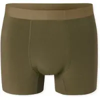 Schiesser Boxershorts ' Modern Bonded ' kaki / olijfgroen