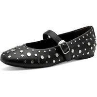 Tamaris Ballerina met riempjes zwart
