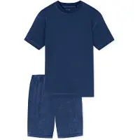 Schiesser Pyjama kort ' Modern Essentials ' navy