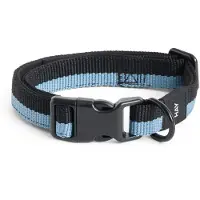 HAY – Hondenhalsband Flat – S/M – 45 cm – Blauw & Zwart