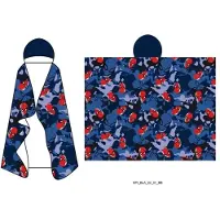 Spider-man Spiderman fleece plaid met capuchon 120 x 150 cm - polyester
