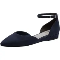Tamaris Ballerina met riempjes navy