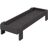 vidaXL Voerbak voor kippen, zwart, 80 x 28 x 13,5 cm