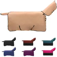 vidaXL Paardendeken, cappuccino, 165 cm, polyester