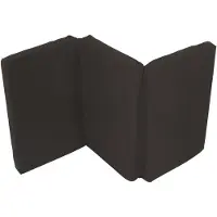 Nattou Reisbedmatras Microfiber, zwart - Zwart