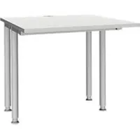 Schäfer Shop bureau MODENA FLEX, breedte 800 mm, aan beide zijden ingekort, lichtgrijs