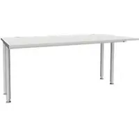 Schäfer Shop bureau MODENA FLEX, breedte 1600 mm, aan beide zijden ingekort, lichtgrijs