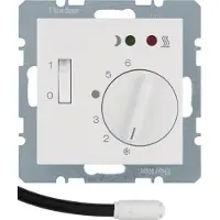 Hager Berker vloerthermostaat met maakcontactschakelaar - 20341909