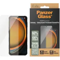 PanzerGlass Ultra-Wide Fit Anti-Bacterial Screenprotector voor de Samsung Galaxy Xcover 6 Pro / 7 / 7 Pro