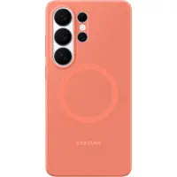 Samsung Silicone Magnet Backcover voor de Galaxy S26 Ultra - Coral Red