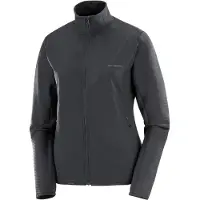 Salomon - Dames fleeces - Sntial Lightwarm Hybrid W Deep Black voor Dames - Maat S - Zwart