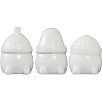 DBKD Hipster Triplets kerstdecoratie 3-pack Shiny white