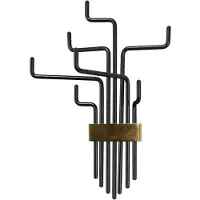 House Doctor Pipes kapstok, Zwart