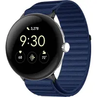IMoshion Nylon bandje voor de Google Pixel Watch / Watch 2 / Watch 3 / Watch 4 (41 mm) - Donkerblauw