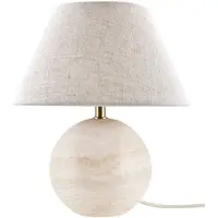Globen Lighting Castello 35 tafellamp Beige travertijn