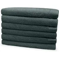 Eleganzzz Handdoeken Set - Set van 6 - Handdoek 50x100cm - 420 gr/m2 - 100% Katoen - olive green