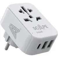 Scape Travel Internationale Schuko Usb A/c Reismuurlader 15w