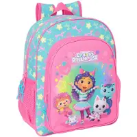 Safta Schoolrugzak Gabby's Dollhouse Confetti Roze Turkoois 32 x 38 x 12 cm