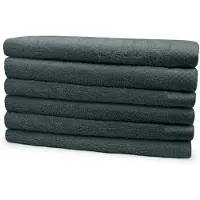 Eleganzzz Handdoeken Set - Set van 6 - Badhanddoeken 70x140cm - Badlakens - Handdoek - 420 gr/m2 - 100% Katoen - olive green