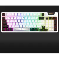 Aqirys Adara Mini Wit - Gaming Toetsenbord - Led RGB - Bedraad - USB - Meganisch Toetsenbord