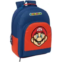 Super Mario rugzak, 20,10 liter, 32x42x15 cm, blauw, voor kinderen, één maat