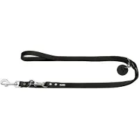 Hunter - V-Lijn - Hondenriem Länge max. 200 cm - Breite 1,3 cm, zwart