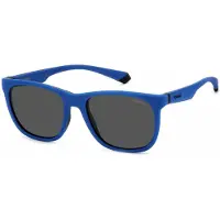 Polaroid Eyewear Zonnebril PLD 2140/S 55/18/145 Matte blauw zwart Rubber UNISEX PLD 2140/S