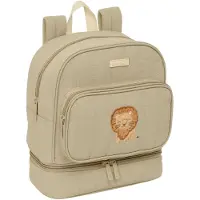 Safta Kleuterbeurs Leeuw, 22x27x10 cm, lunchtas, beige, voor kinderen, één maat