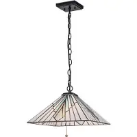 Elstead Lighting Tifanny LED Hanglamp Alderley | 2X E27 Max 60W | Dimbaar | Vintage Bronze