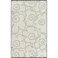 Marimekko Piirto Unikko badhanddoek 100x160 cm Ivory-black