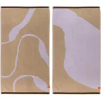 Mette Ditmer Nova Arte gastenhanddoek 40x55 cm 2-pack Sand-lilac