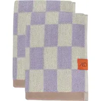 Mette Ditmer Retro Gastendoek 40x55 Cm Pak Van 2 Lila - Handdoeken & badhanddoeken Biologisch Katoen Lilac - RETTWG87