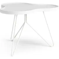 Swedese Flower Mono Table 66 Cm Ash - Salontafels Essen Finee White Stained - 29035|AH20