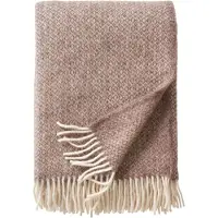 Klippan Yllefabrik Lima wollen plaid 130x200 cm Sand