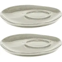 Serax La Mère schotel voor koffiekop Ø14,5 cm 2-pack Off white