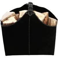Ørskov brandhout-houder suede zwart