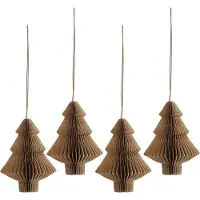 Scandi Living Tree kerstballen 4-pack Natural