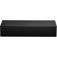 Mojoo Lux gelakte opbergdoos 38x19x7 cm Black