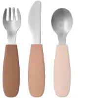 Scandi Living Dine bestekset siliconen 3-delig Blush