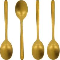 Nicolas Vahé theelepel 4-pack Antiek gouden afwerking