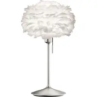 UMAGE Eos tafellamp mini Wit-Geborsteld staal