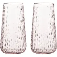 Marimekko Syksy long tumblerglas 2-pack Light pink