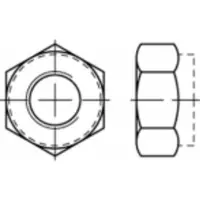 Toolcraft TO-5379555 Zeskantmoeren M4 RVS A4 1000 stuk(s)