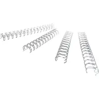 GBC Draadbindruggen CombBind A4 8,0 mm 70 Vellen Metaal Wit 100 Stuks
