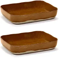 Serax - Merci La Nouvelle Table - Ovenschaal - Okerbruin - 2 stuks