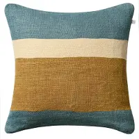 Chhatwal & Jonsson Manali kussenhoes 50x50 cm Heaven blue-khaki