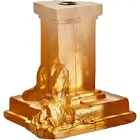 Kosta Boda Rocky Baroque kandelaar 150 mm Amberkleurige waas