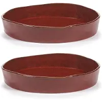Serax La Mère diep bord M Ø23 cm 2-pack Venetian red