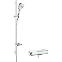 Hansgrohe Raindance Select E - 120 doucheset met Ecostat Select thermostaat, 3 jet, chroom 27039000